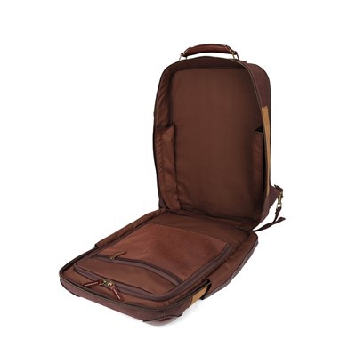 OEM Canvas And Leather Trim Backpack Durable Bag For Sports Travel Gym best