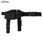 Tourbon Left Handed Drog Leg Gun Gun Holster Pouch Handgun Carrier Black