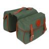 Green Canvas Bicycle Double Pannier Bag