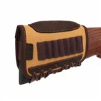 Buttstock Rifle Ammo Poki með Recoil Pad Rennilás vasa